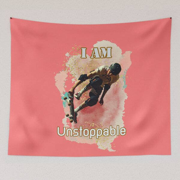 Item preview, IAM UNSTOPPABLE motivational quotes designed and sold by Everyday_wonder .
