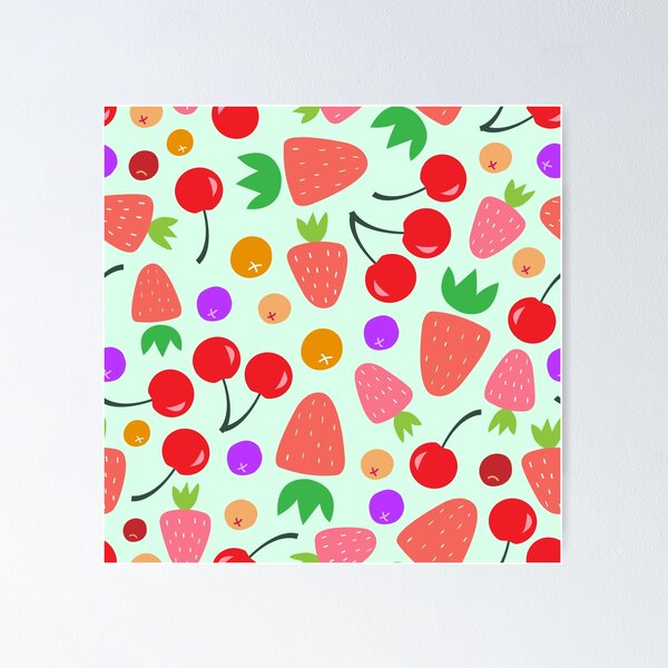 Item preview, Mixed Berries Pattern  designed and sold by Moonshine Paradise.