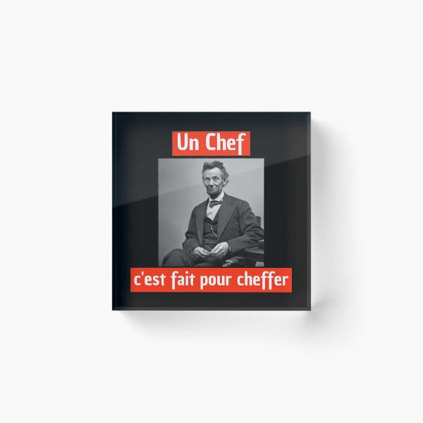 Aperçu de l'œuvre Un chef c'est fait pour cheffer Cadeau pour la fête des pères créée et vendue par TeeJfm.