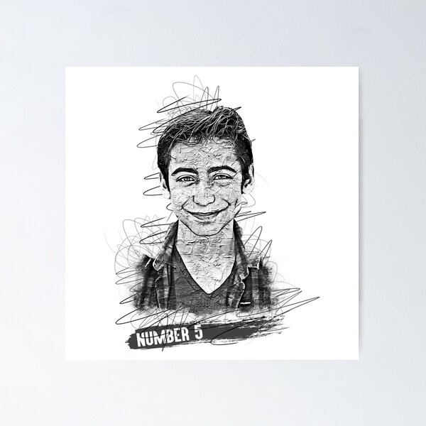 Item preview, Aidan Gallagher Abstract Sketch Art, Aidan Gallagher, Number 5 designed and sold by graphic-genie.