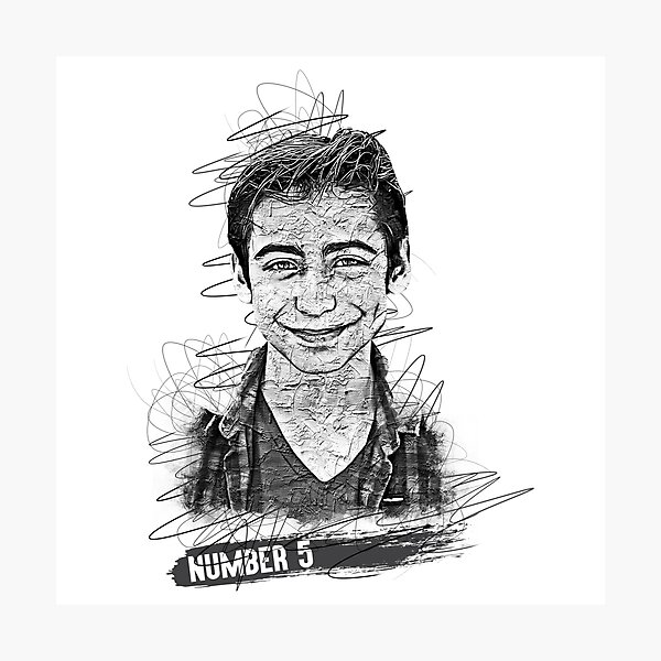 Item preview, Aidan Gallagher Abstract Sketch Art, Aidan Gallagher, Number 5 designed and sold by graphic-genie.