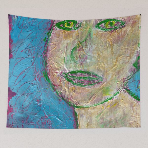 Item preview, "She Dreams of the Happiness She (Believes She) Remembers" Woman's Face designed and sold by Gelarie Johnson.