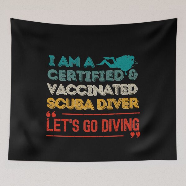 Item preview, Certified & Vaccinated Scuba Diver designed and sold by StudioAquaLumos.