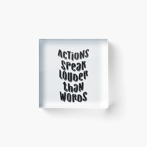 Item preview, Action speak louder than words t-shirt designed and sold by Frangi_Pane_ Magazine.