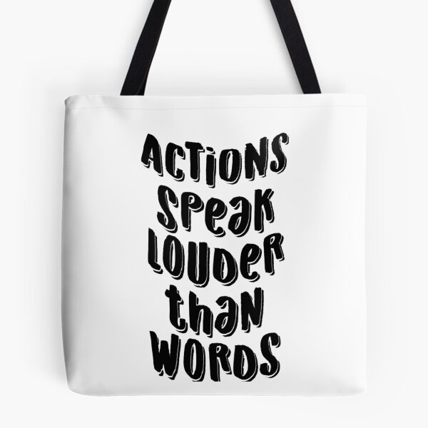 Item preview, Action speak louder than words t-shirt designed and sold by Frangi_Pane_ Magazine.