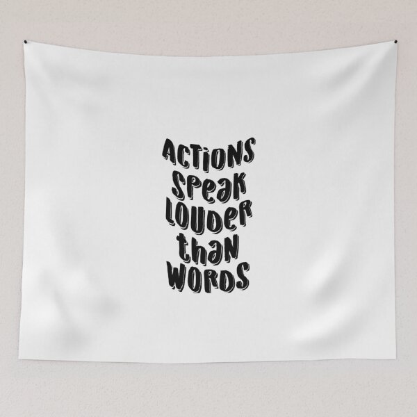 Item preview, Action speak louder than words t-shirt designed and sold by Frangi_Pane_ Magazine.