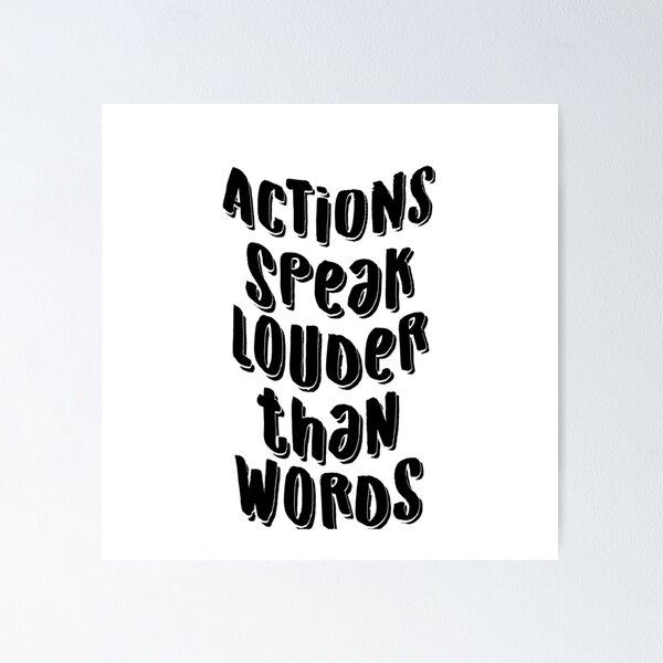 Item preview, Action speak louder than words t-shirt designed and sold by Frangi_Pane_ Magazine.