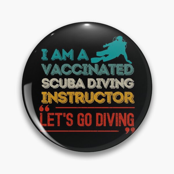 Item preview, Vaccinated Scuba Diving Instructor designed and sold by StudioAquaLumos.