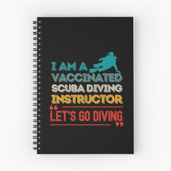 Item preview, Instructor de buceo vacunado designed and sold by StudioAquaLumos.
