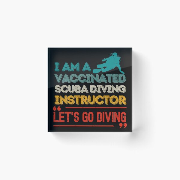 Item preview, Vaccinated Scuba Diving Instructor designed and sold by StudioAquaLumos.