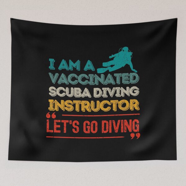 Item preview, Vaccinated Scuba Diving Instructor designed and sold by StudioAquaLumos.
