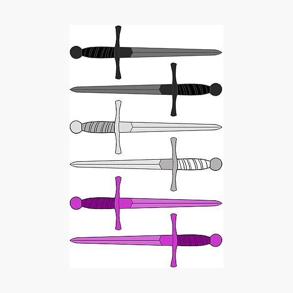 Item preview, Be Gay Have Daggers - Ace designed and sold by WyvernsWeirdos.