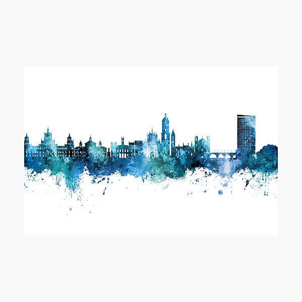 Item preview, Valladolid Spain Skyline designed and sold by ArtPrints.