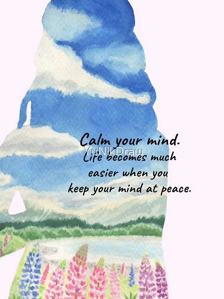 Thumbnail 4 of 4, iPhone Case, Calm your mind designed and sold by YuNikDraw.