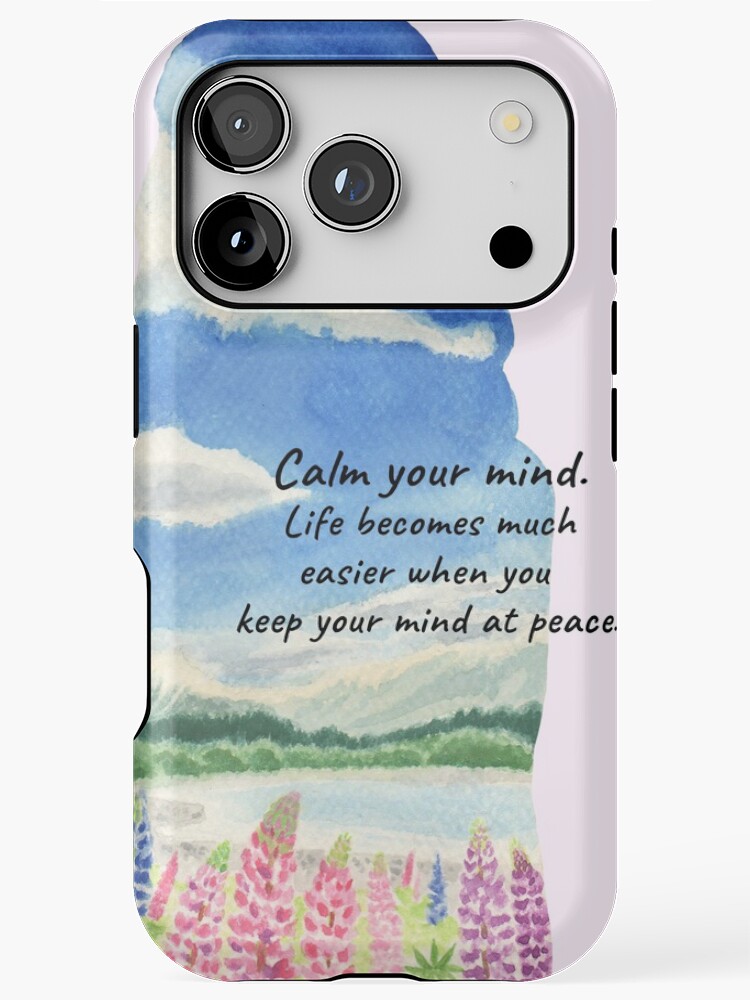 Thumbnail 1 of 4, iPhone Case, Calm your mind designed and sold by YuNikDraw.