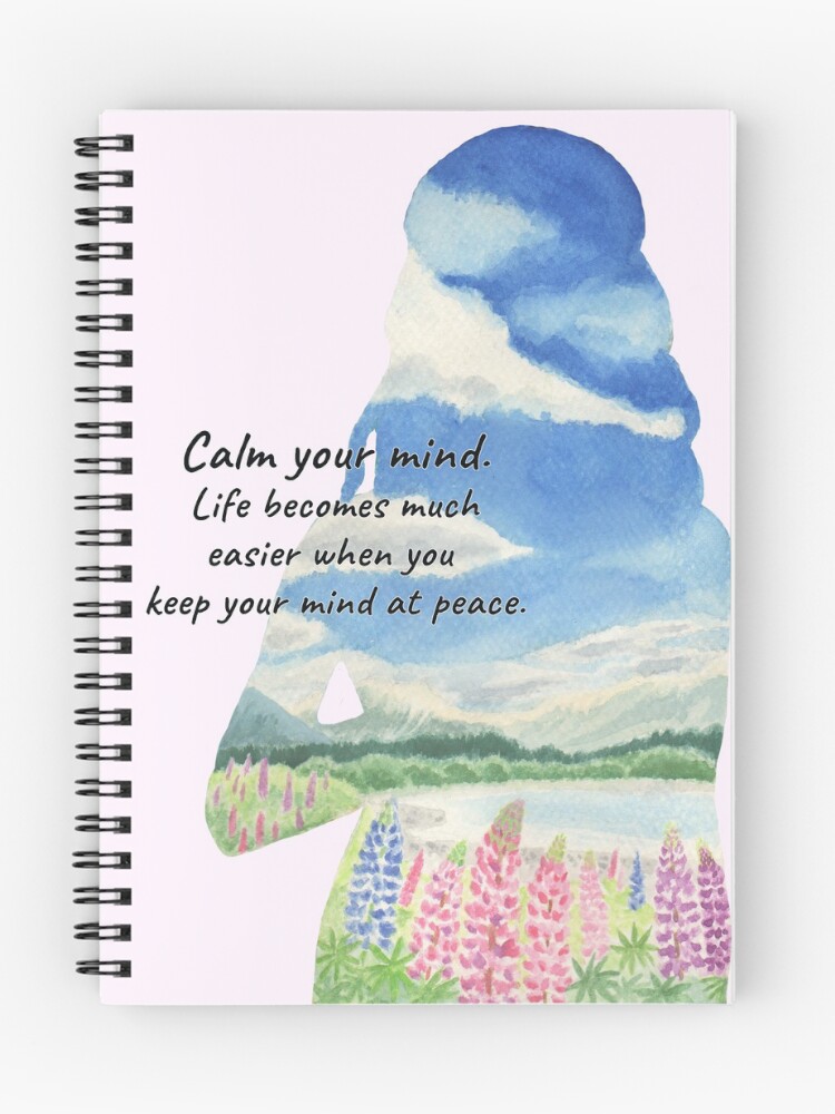 Thumbnail 1 of 3, Journal, Calm your mind designed and sold by YuNikDraw.