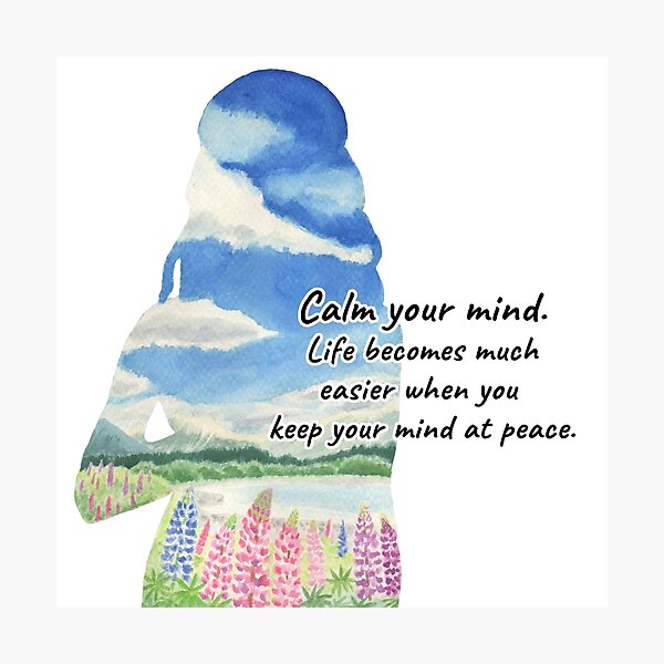 Item preview, Calm your mind designed and sold by YuNikDraw.