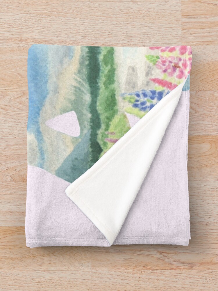 Thumbnail 3 of 6, Throw Blanket, Calm your mind designed and sold by YuNikDraw.