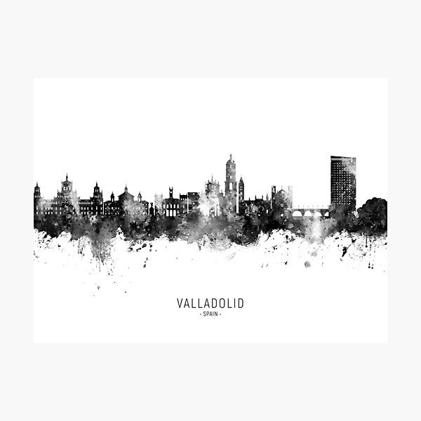 Item preview, Valladolid Spain Skyline designed and sold by ArtPrints.
