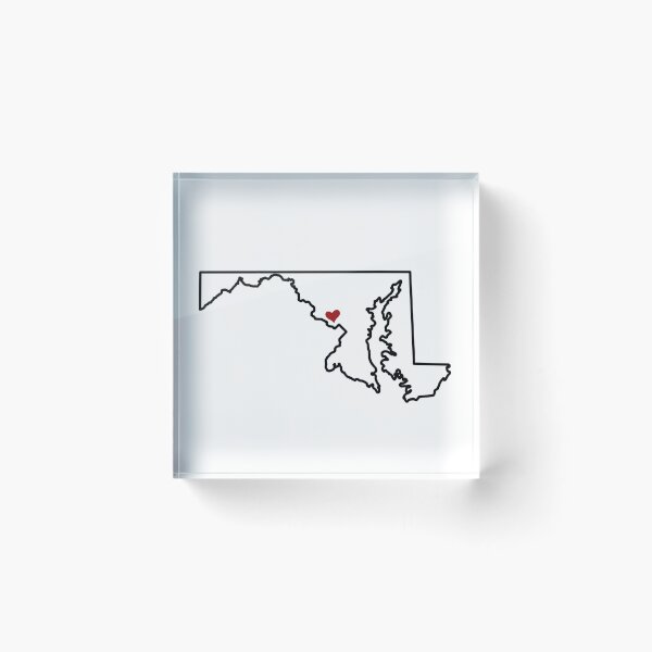Item preview, Montgomery County Heart in Maryland designed and sold by sunnnysu.