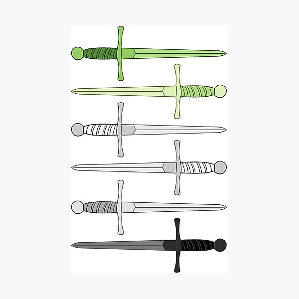 Item preview, Be Gay Have Daggers - Aro designed and sold by WyvernsWeirdos.