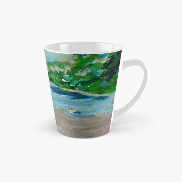 Item preview, "Woman Seated On an Inner Tube, Observing a River" designed and sold by Gelarie Johnson.