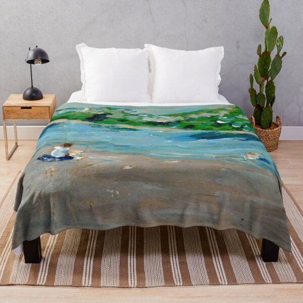 Item preview, "Woman Seated On an Inner Tube, Observing a River" designed and sold by Gelarie Johnson.