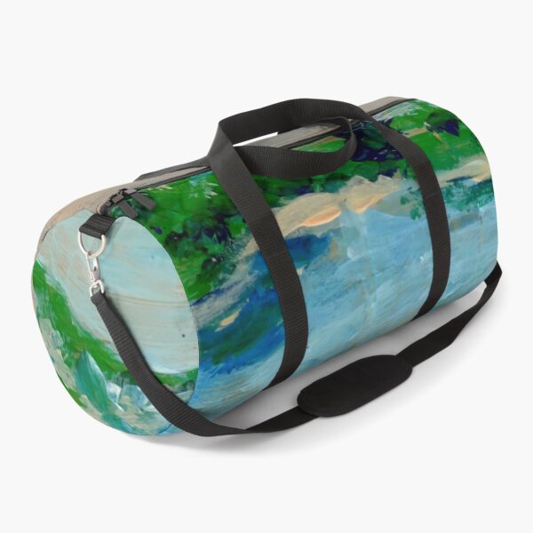 Item preview, "Woman Seated On an Inner Tube, Observing a River" designed and sold by Gelarie Johnson.