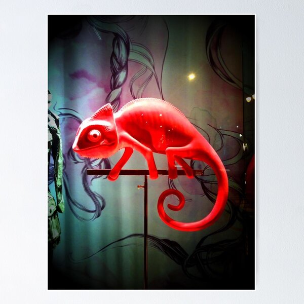 Item preview, red chameleon designed and sold by squidcode.
