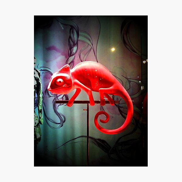 Item preview, red chameleon designed and sold by squidcode.