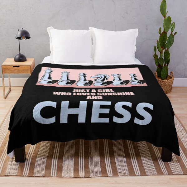 Item preview, A Girl Who Loves Chess Cool Saying designed and sold by SnowStore98.