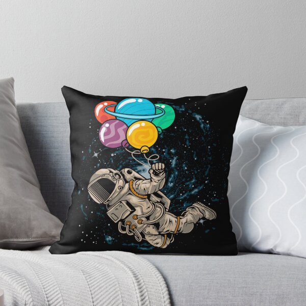 Item preview, Astronaut Floating in Space Using Planet Balloon designed and sold by Peekonet.