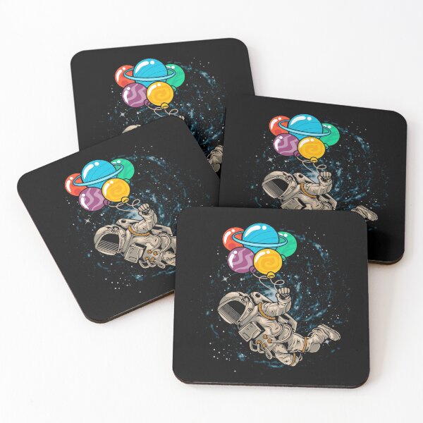 Item preview, Astronaut Floating in Space Using Planet Balloon designed and sold by Peekonet.