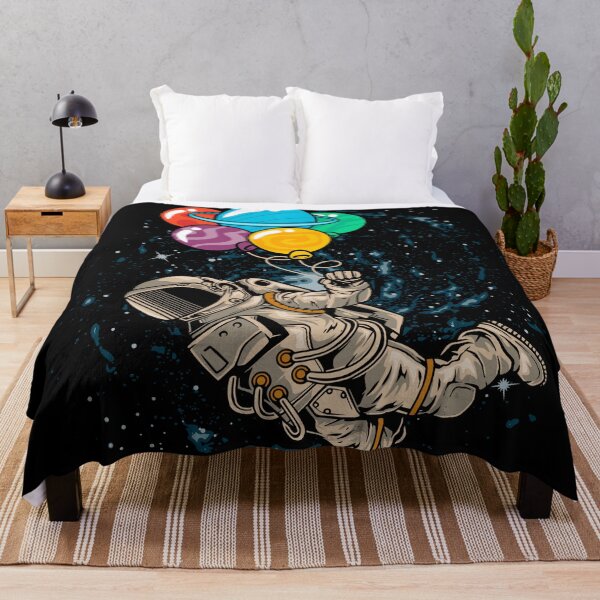 Item preview, Astronaut Floating in Space Using Planet Balloon designed and sold by Peekonet.