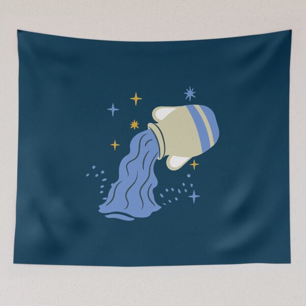 Item preview, Aquarius Zodiac Sign designed and sold by hashtagFofa.