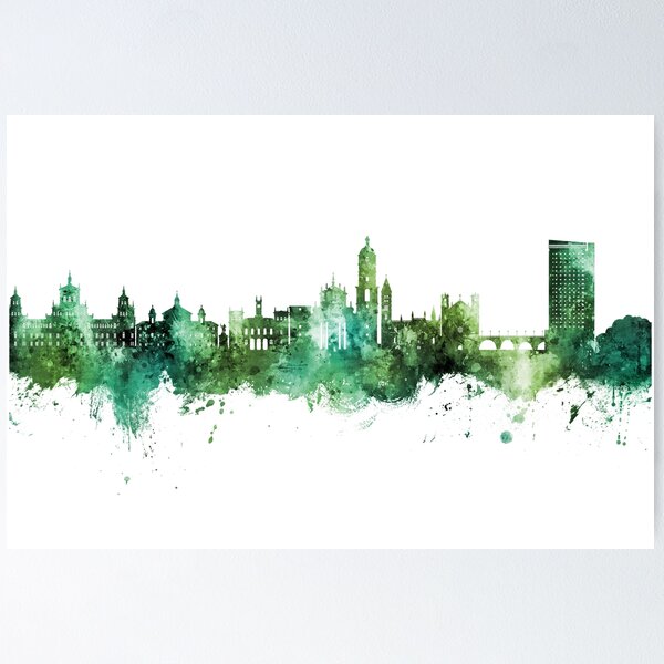 Item preview, Valladolid Spain Skyline designed and sold by ArtPrints.