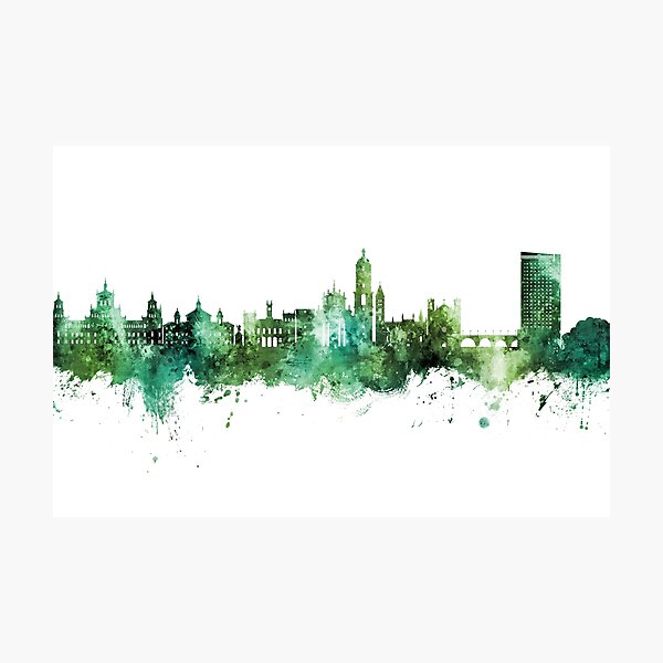 Item preview, Valladolid Spain Skyline designed and sold by ArtPrints.