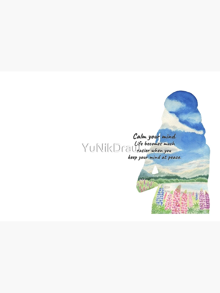 Thumbnail 3 of 3, Journal, Calm your mind designed and sold by YuNikDraw.