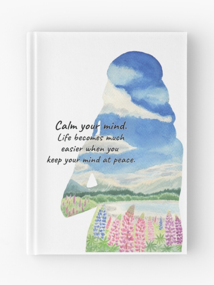 Thumbnail 1 of 3, Journal, Calm your mind designed and sold by YuNikDraw.