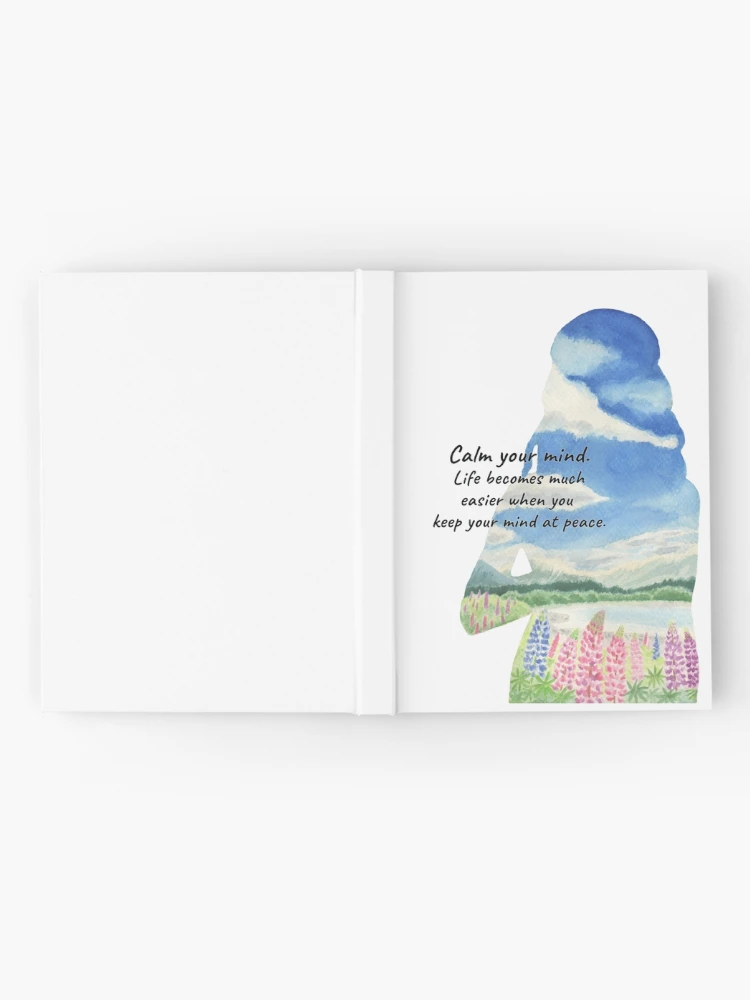 Thumbnail 2 of 3, Journal, Calm your mind designed and sold by YuNikDraw.