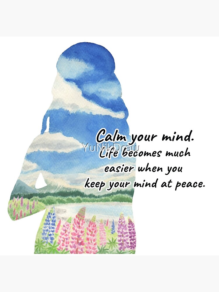 Thumbnail 5 of 5, Coasters (Set of 4), Calm your mind designed and sold by YuNikDraw.