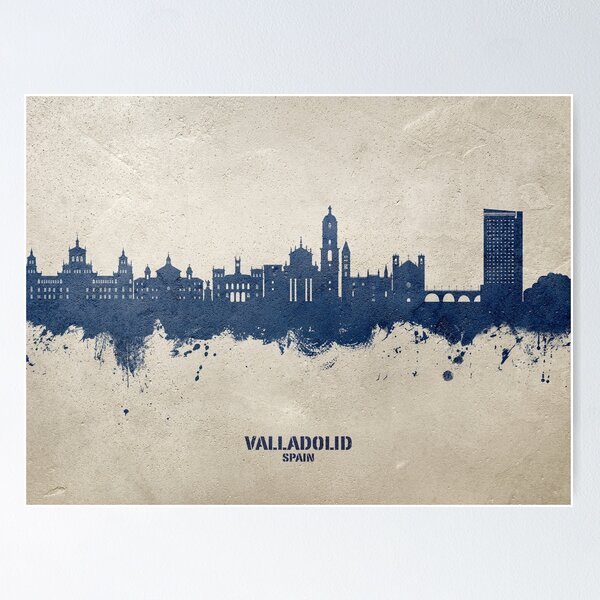 Item preview, Valladolid Spain Skyline designed and sold by ArtPrints.