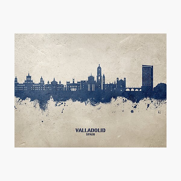 Item preview, Valladolid Spain Skyline designed and sold by ArtPrints.