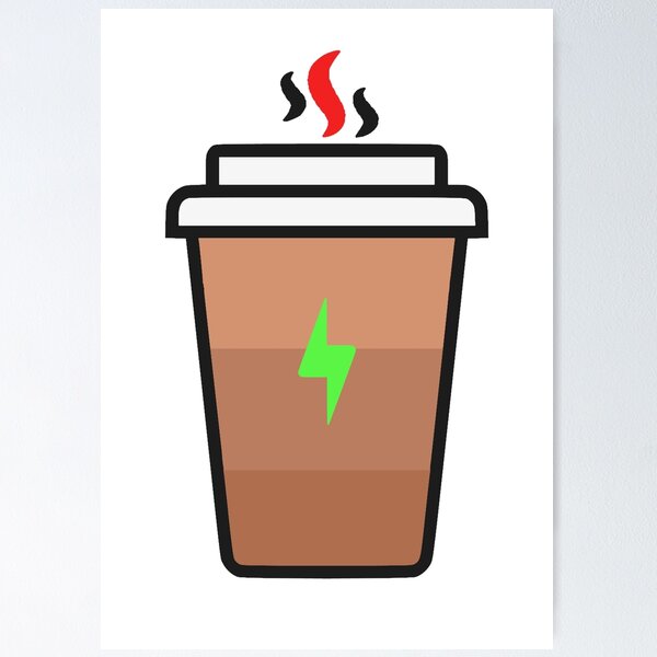 Item preview, Coffee Charging Battery With Hot Coffee designed and sold by Abhishek Goldar.