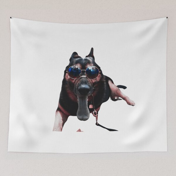 Item preview, Cool German Shepherd Dog wearing sunglasses designed and sold by Amalzaki.