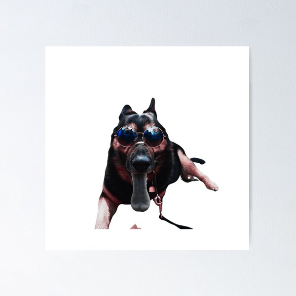 Item preview, Cool German Shepherd Dog wearing sunglasses designed and sold by Amalzaki.