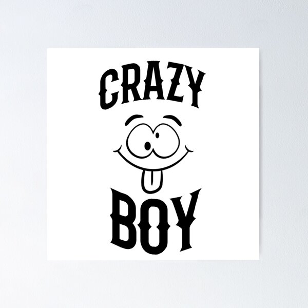 Item preview, Crazy boy  t-shirt designed and sold by Frangi_Pane_ Magazine.