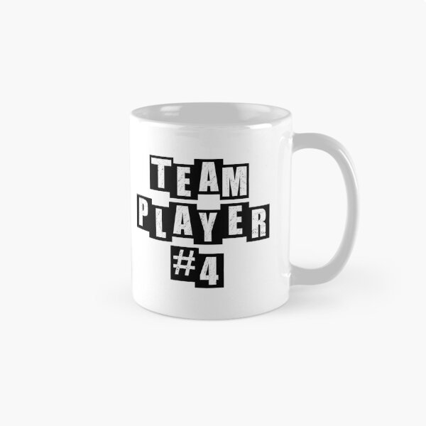 Item preview, Team Player #4 - White designed and sold by BusyMonkeys.