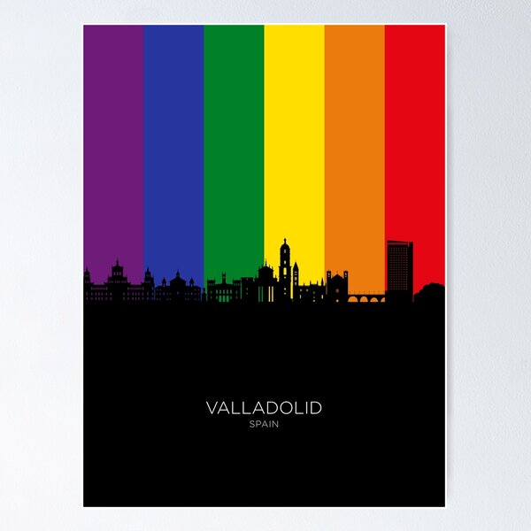 Item preview, Valladolid Spain Skyline designed and sold by ArtPrints.