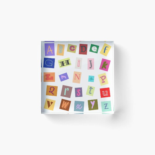 Item preview, Alphabets Newspaper Cutout Aesthetic designed and sold by lunajoon.